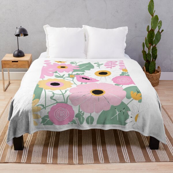 Item preview, Serene Floral Design with Roses, Daisies, and Sunflowers in Soft Pinks and Yellows designed and sold by Jasava Shop.