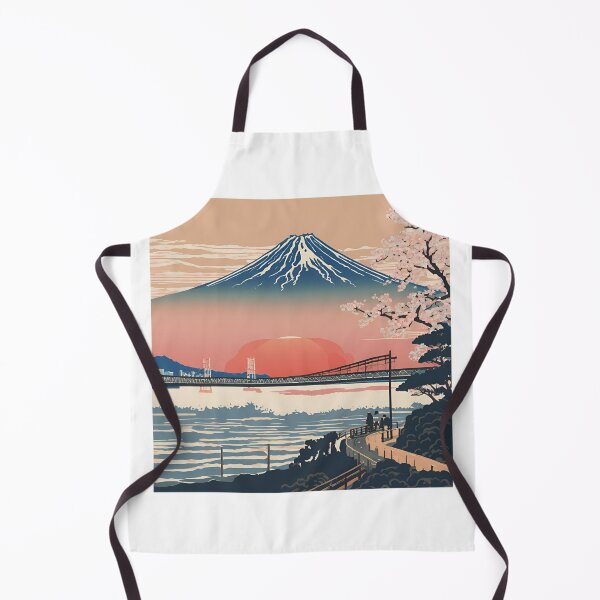 Item preview, Mount Fuji & Kanagawa Wave: Japan Touch designed and sold by Gina-Rosa.