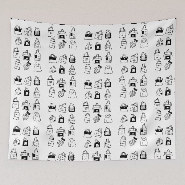 Item preview, Adorable and Minimalist Bag Art designed and sold by RM-Journey.