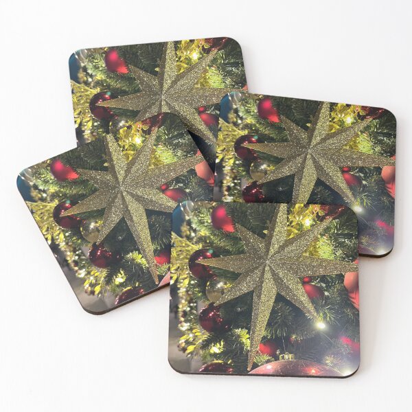 Item preview, Christmas Star Shining Among Baubles Aglow designed and sold by Jessie Williams.