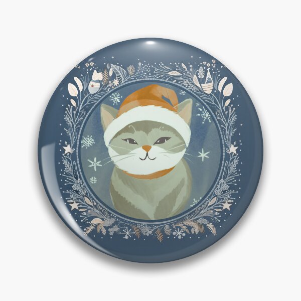 Item preview, CAT CHRISTMAS TIME, Christmas Time, Cat Christmas, xmas, Santa, designed and sold by GOLDENGARDENART.