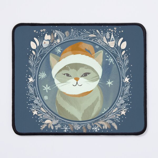 Item preview, CAT CHRISTMAS TIME, Christmas Time, Cat Christmas, xmas, Santa, designed and sold by GOLDENGARDENART.
