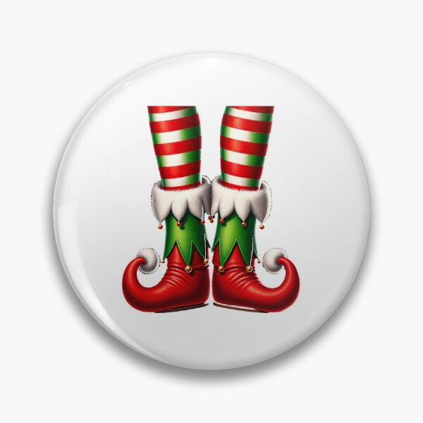 Item preview, Elf Feet Christmas Sticker – Holiday Elf Shoes and Legs Design designed and sold by artivibestudio.