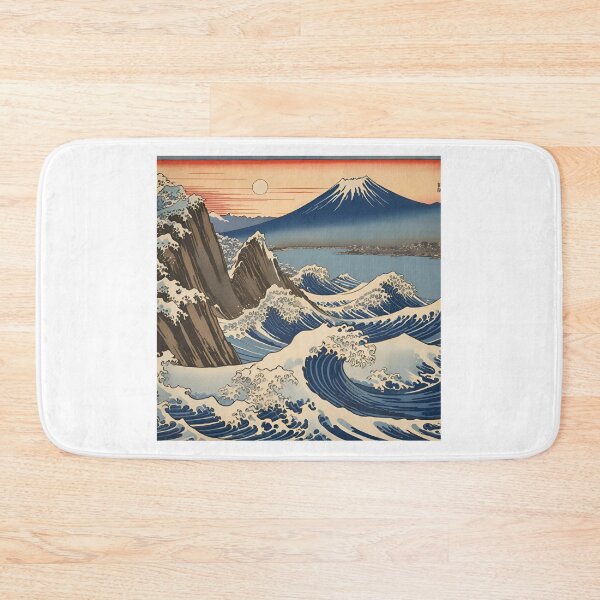 Item preview, Mount Fuji & Kanagawa Wave: Japan Touch designed and sold by Gina-Rosa.