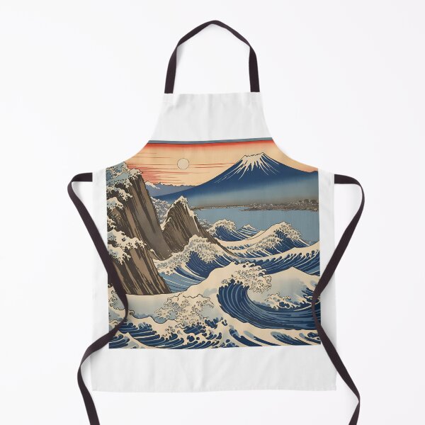 Item preview, Mount Fuji & Kanagawa Wave: Japan Touch designed and sold by Gina-Rosa.