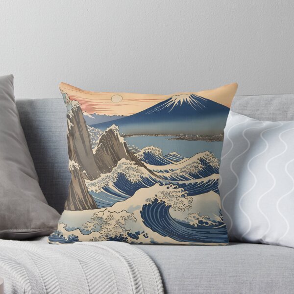 Item preview, Mount Fuji & Kanagawa Wave: Japan Touch designed and sold by Gina-Rosa.