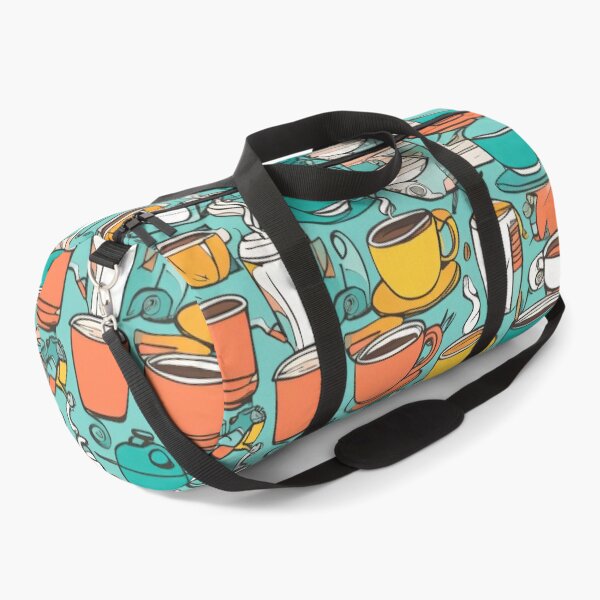 Item preview, Playful Hand-Drawn Doodles of Coffee Cups, Notebooks, and Pens in Bright Colors designed and sold by Jasava Shop.