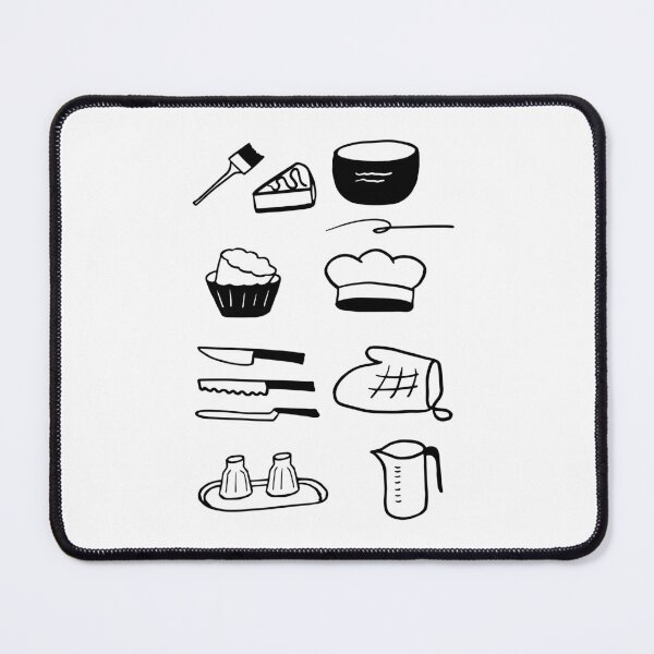 Item preview, Minimalist Kitchen: Baking Tools Line Art designed and sold by RM-Journey.