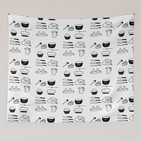 Item preview, Minimalist Kitchen: Baking Tools Line Art designed and sold by RM-Journey.