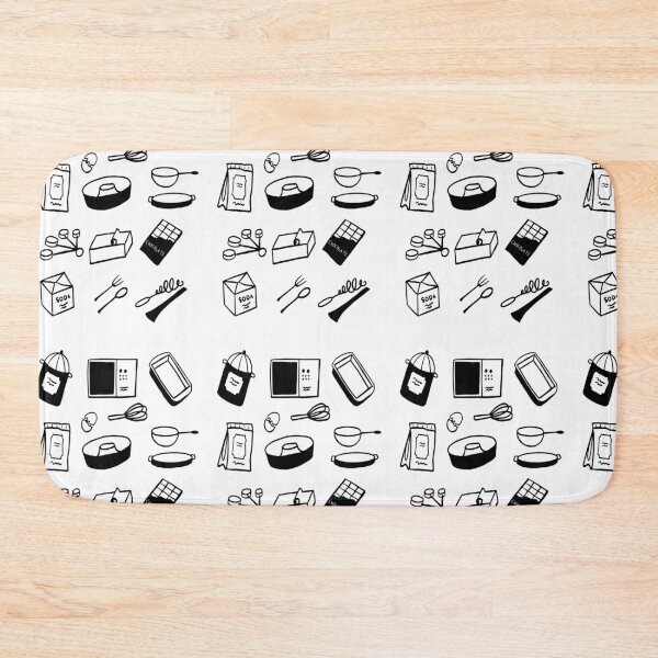 Item preview, Bake with Love: Simple Black and White Art designed and sold by RM-Journey.