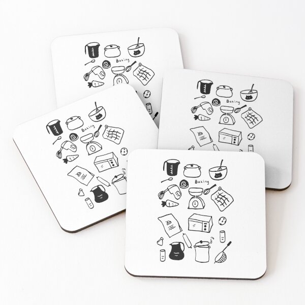 Item preview, Aesthetic Baking Collection: Minimal Line Drawings designed and sold by RM-Journey.