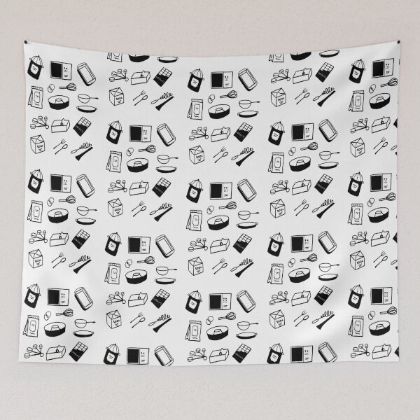 Item preview, Bake with Love: Simple Black and White Art designed and sold by RM-Journey.