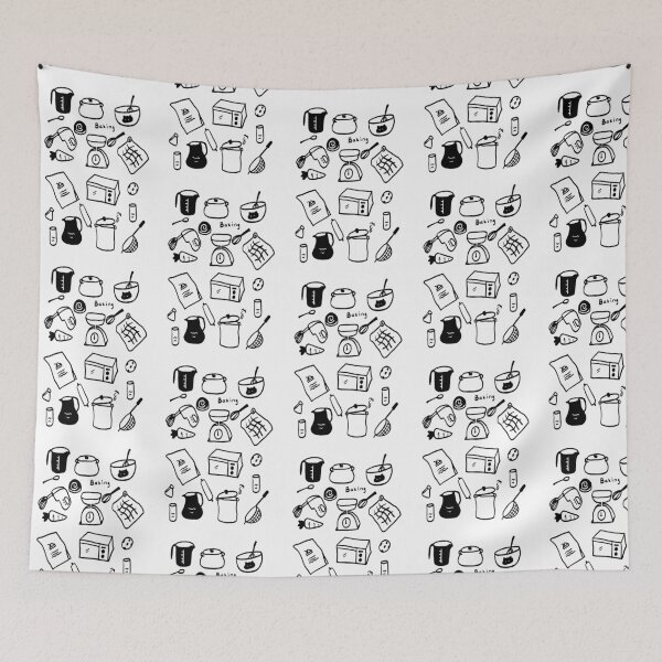 Item preview, Aesthetic Baking Collection: Minimal Line Drawings designed and sold by RM-Journey.