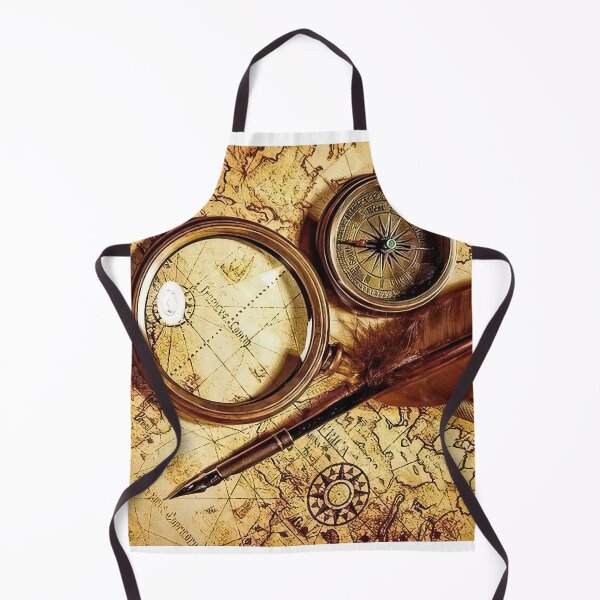 Item preview, Vintage Map and Compass  designed and sold by momosstyle.