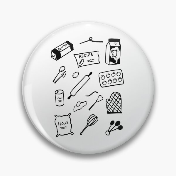 Item preview, Flour Power: Minimalist Baking Line Art designed and sold by RM-Journey.