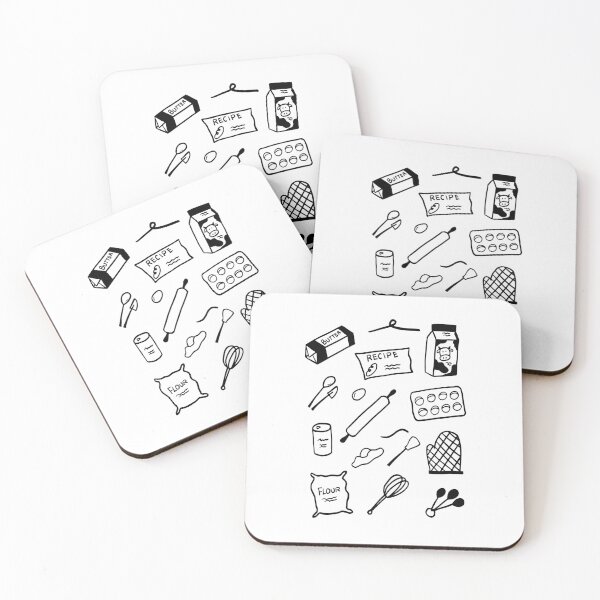 Item preview, Flour Power: Minimalist Baking Line Art designed and sold by RM-Journey.