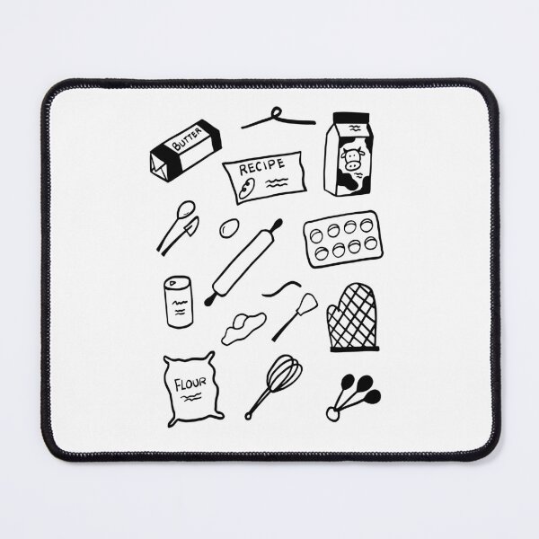 Item preview, Flour Power: Minimalist Baking Line Art designed and sold by RM-Journey.