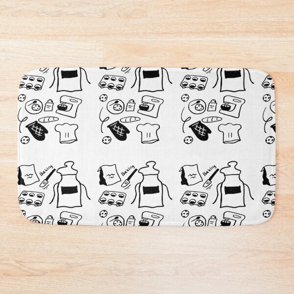 Item preview, Baking Bliss: Black & White Doodle Collection designed and sold by RM-Journey.