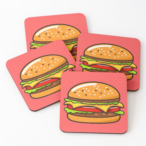 Item preview, Burger Neon Pink Background designed and sold by SimplyPsycho.