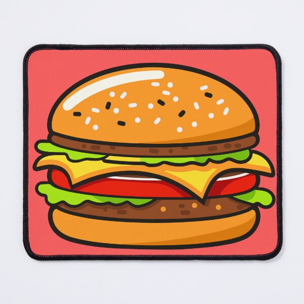 Item preview, Burger Neon Pink Background designed and sold by SimplyPsycho.