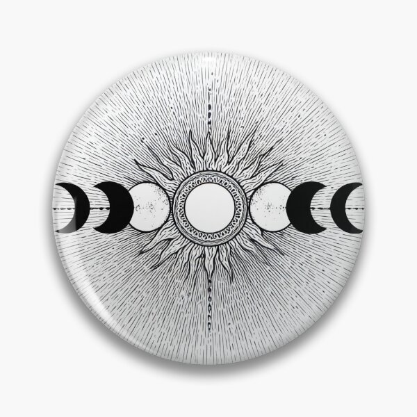 Aperçu de l'œuvre phases du soleil et de la lune créée et vendue par MugDesignStore.