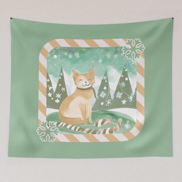 Item preview, CAT CHRISTMAS, Christmas Time, Cat Christmas, xmas, Christmas tree designed and sold by GOLDENGARDENART.