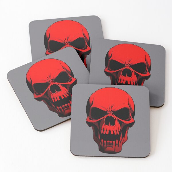 Item preview, Howling Warrior Red Skull designed and sold by hauntedtees.