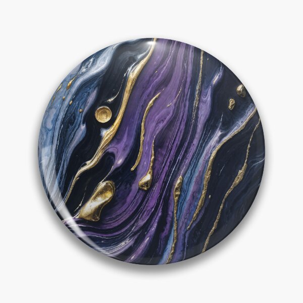 Item preview, Luxury Midnight Cosmic Gold Ripple designed and sold by avperth.