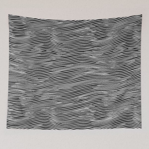 Item preview, No Humans: Monochrome Op Art Lines on White Background designed and sold by Andy Merz.