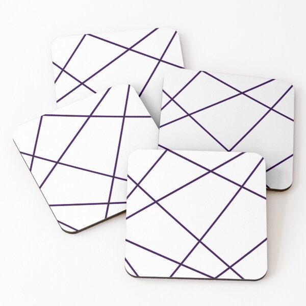 Item preview, Abstract geometric pattern - purple designed and sold by K.S ART.