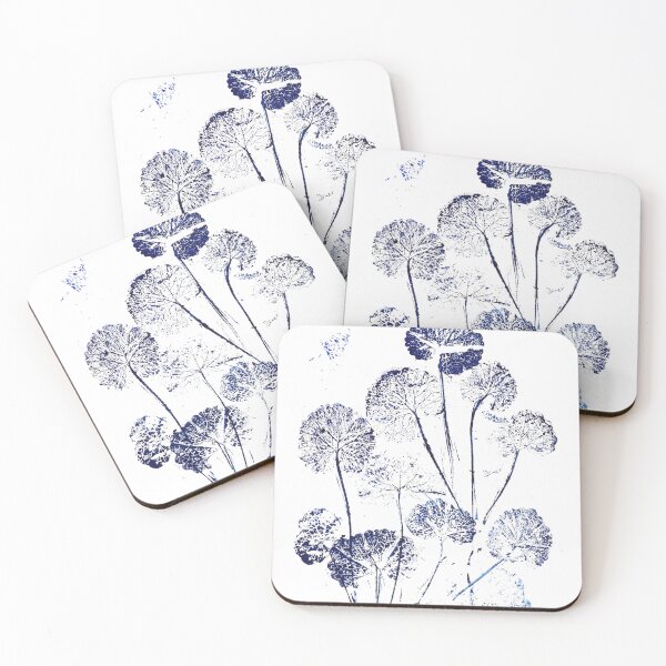 Item preview, Navy blue leaves  designed and sold by ColorandColor.