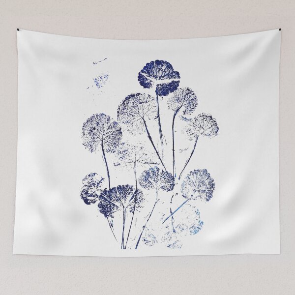 Item preview, Navy blue leaves  designed and sold by ColorandColor.