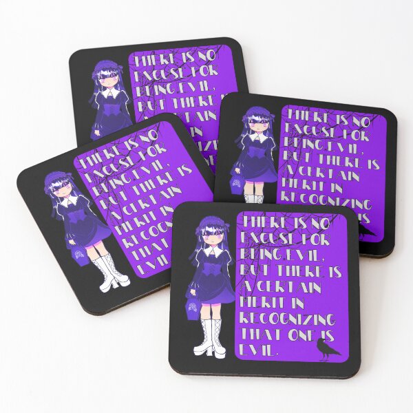 Item preview, There is no excuse for being evil, but there is a certain merit in recognizing that one is evil - Yami Kawaii Goth Anime Girl designed and sold by LWOI.