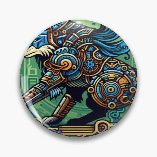 Item preview, Pixelated Wolves with Steampunk Armors and Flowing Circuit Patterns designed and sold by Imaginarium of Chaos falcon88 .