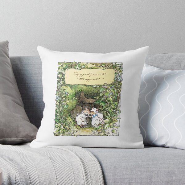Poppy and Dusty get engaged Throw Pillow