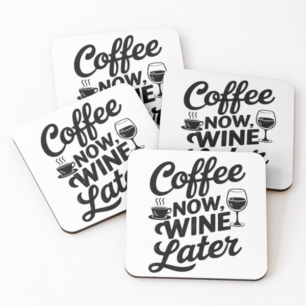 Item preview, coffe now wıne later designed and sold by luna--design.