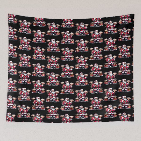 Item preview, American Santa Claus Holding Manta Ray Present Xmas designed and sold by Artistoos.