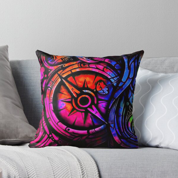 Item preview, Colorful Neon Vibrant Compass designed and sold by momosstyle.
