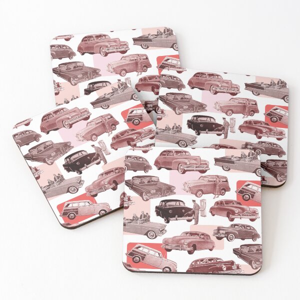 Item preview, Vintage 1950s Classic Cars Red designed and sold by VintageStyle.