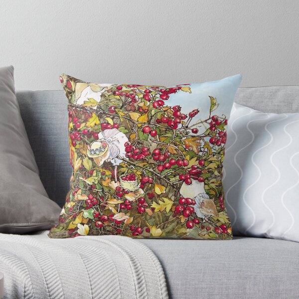 The Blackthorn Bush Throw Pillow