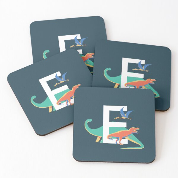 Item preview, Dinosaurs - Personalised E, Monogram, Initial, Name, Letter designed and sold by Nemki.