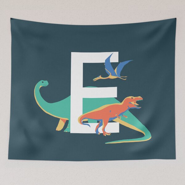 Item preview, Dinosaurs - Personalised E, Monogram, Initial, Name, Letter designed and sold by Nemki.