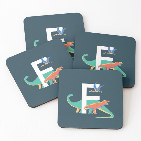Item preview, Dinosaurs - Personalised F, Monogram, Initial, Name, Letter designed and sold by Nemki.