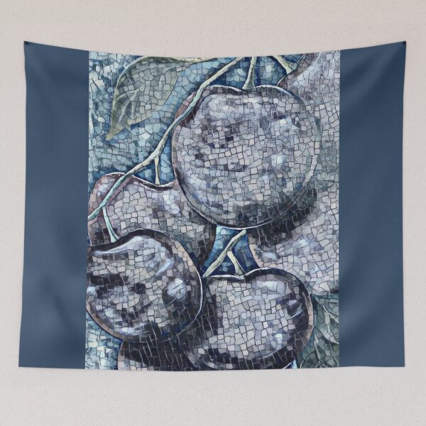 Item preview, blue gray stone cherries designed and sold by PinkishGlasses.