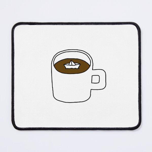 Item preview, a paper boat on the cup of coffee designed and sold by superbaechoo.