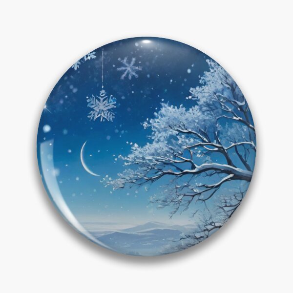 Item preview, Christmas Charm in a Frozen Winter Scene designed and sold by GrizzlyCollective.
