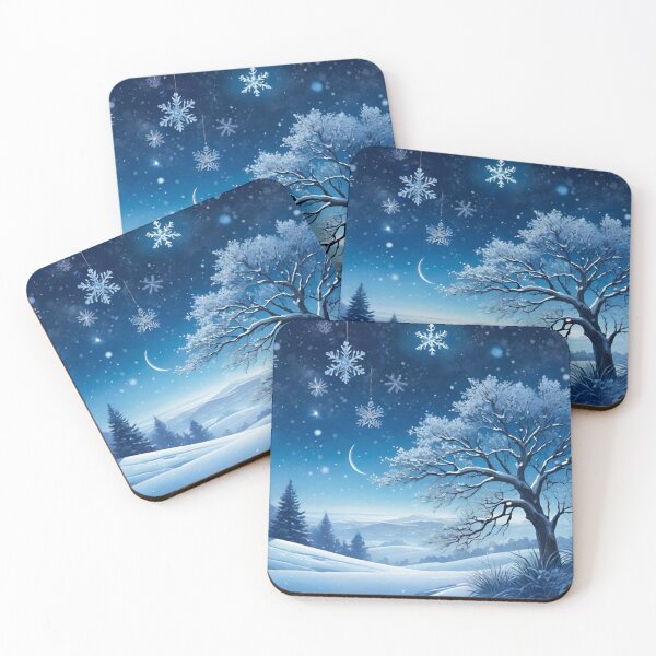 Item preview, Christmas Charm in a Frozen Winter Scene designed and sold by GrizzlyCollective.