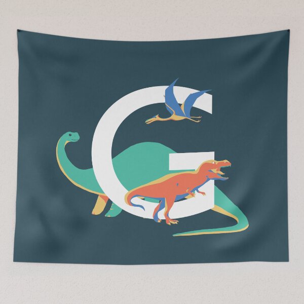 Item preview, Dinosaurs - Personalised G, Monogram, Initial, Name, Letter designed and sold by Nemki.
