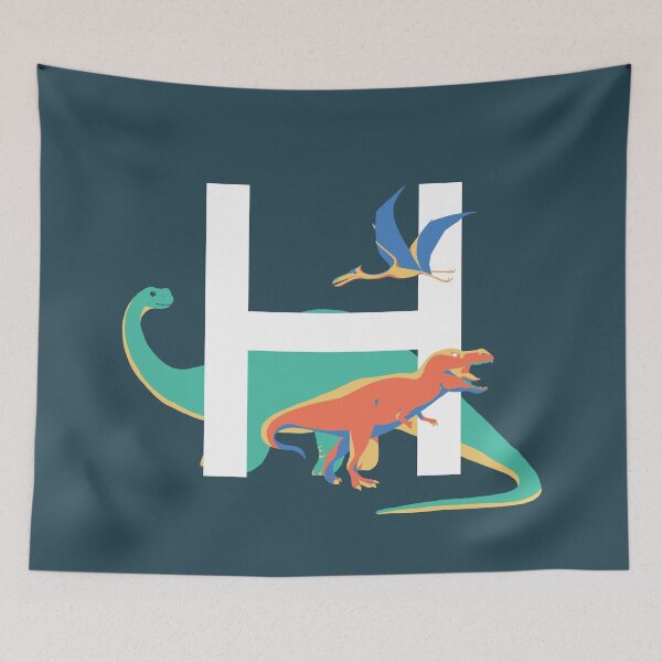 Item preview, Dinosaurs - Personalised H, Monogram, Initial, Name, Letter designed and sold by Nemki.