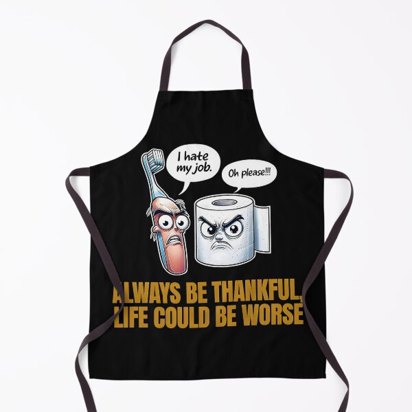 Item preview, Quirky Bathroom Humor - Always Be Thankful designed and sold by SpeakingPrint2.
